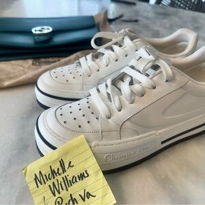 Dior Women's White and Black Senakers